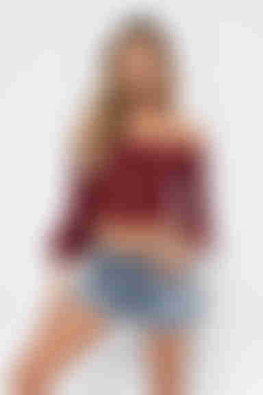 Zoey Crop Top - Wine