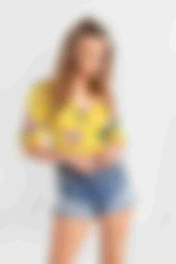 Catching Feelings Floral Blouse - Yellow Multi