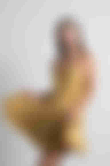 West Coast Sun Floral Skater Mini Dress - Yellow