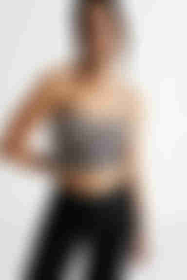 Reaching Too Much Crop Top - Zebra Black And White