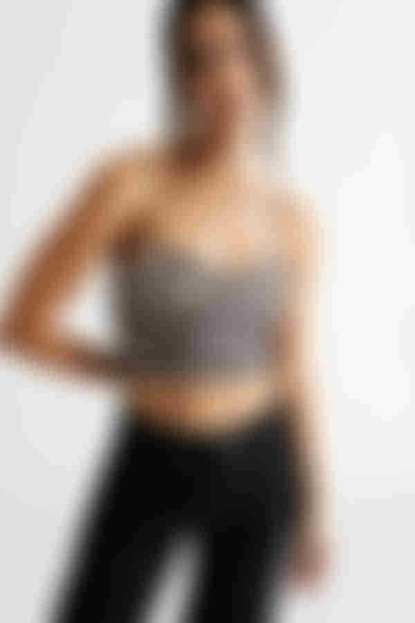 Reaching Too Much Crop Top - Zebra Black And White