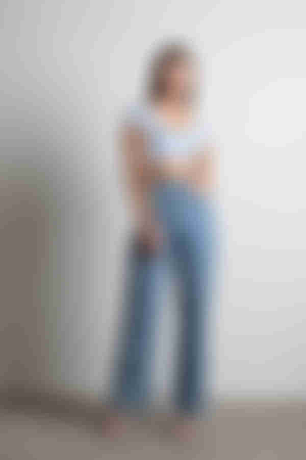 Kacie Crop Top - Baby Blue