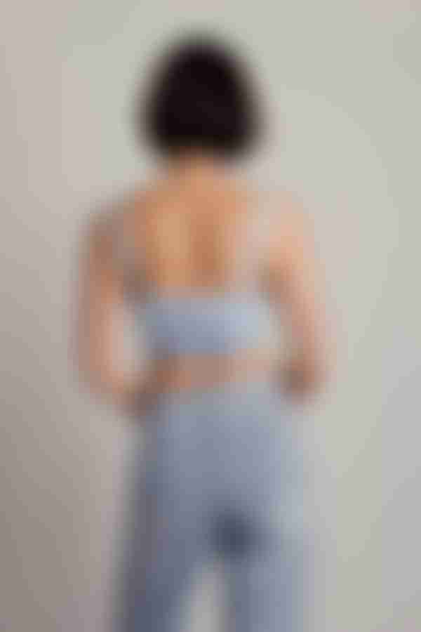 Say It Again Corset Top - Baby Blue