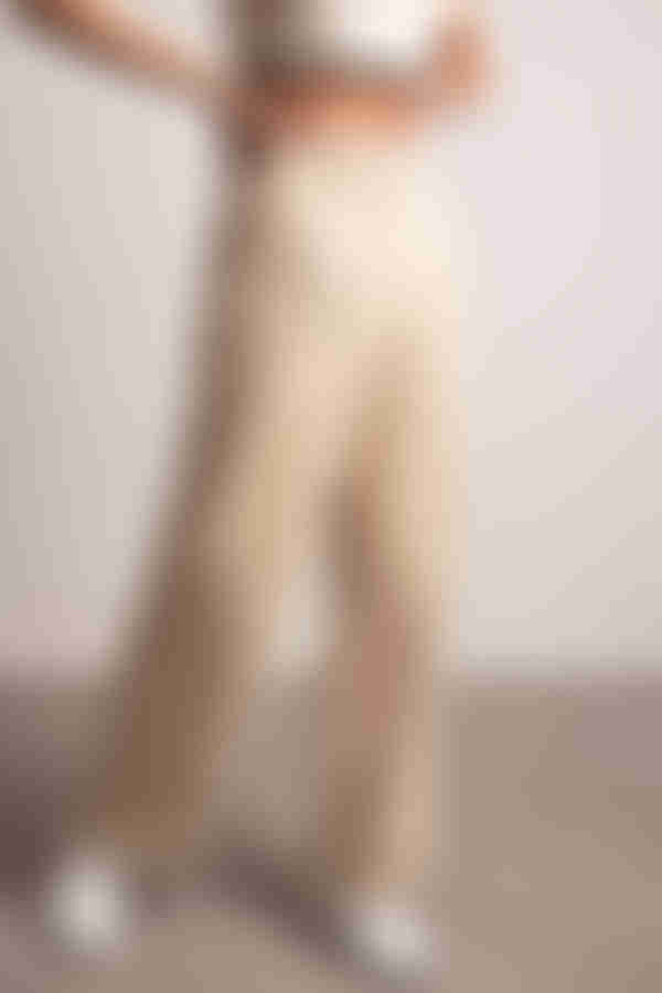 In My Eyes Wide Leg Pants - Beige