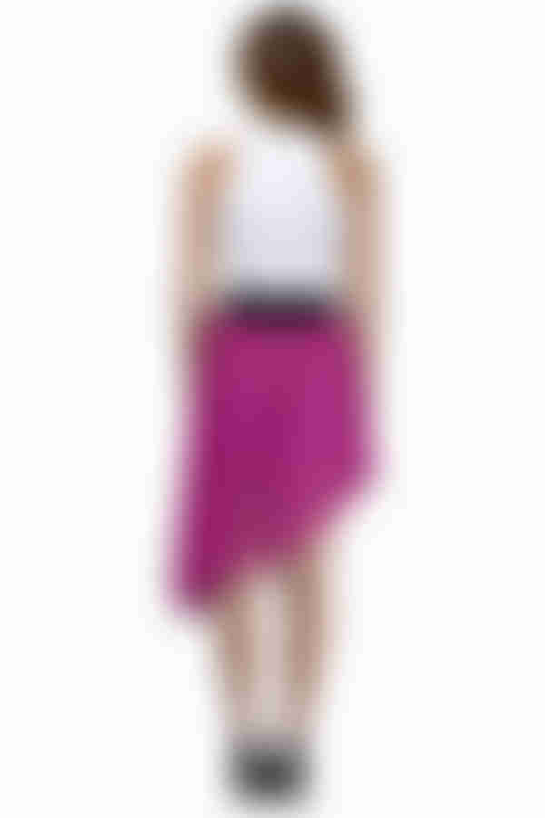 Tia Asymmetrical Skirt - Berry