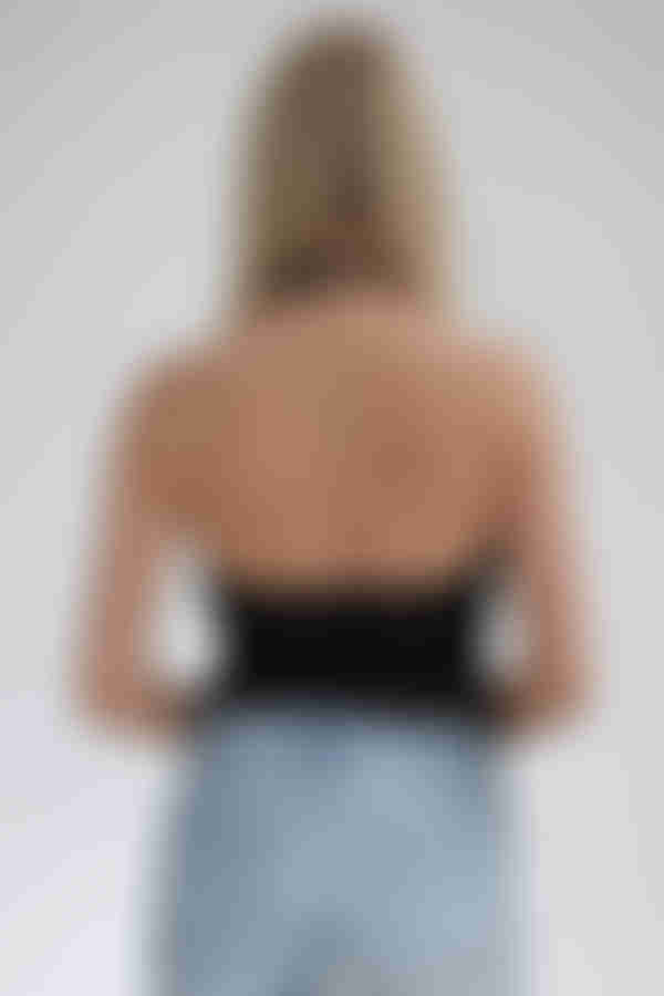 Cosmic Charm Halter Bodysuit - Black