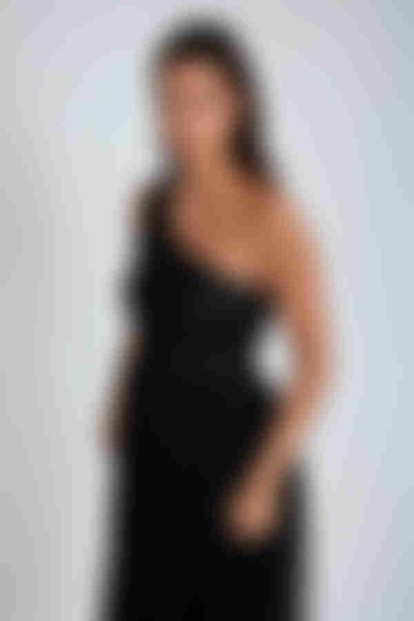 Enchanted Love Sequin Tulle Maxi Dress - Black