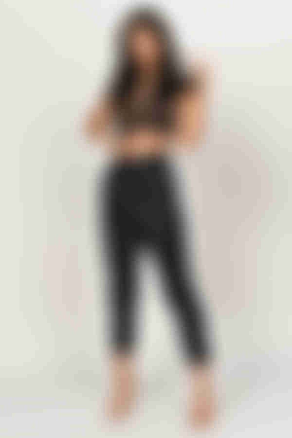 Harmony Lace Crop Top - Black