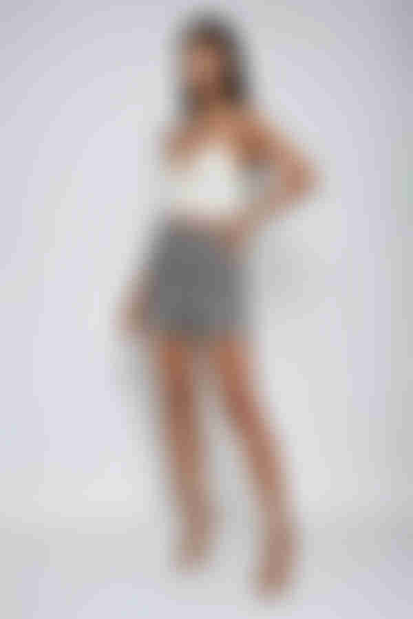 Checkmate Plaid Buttoned Shorts - Black/Ivory