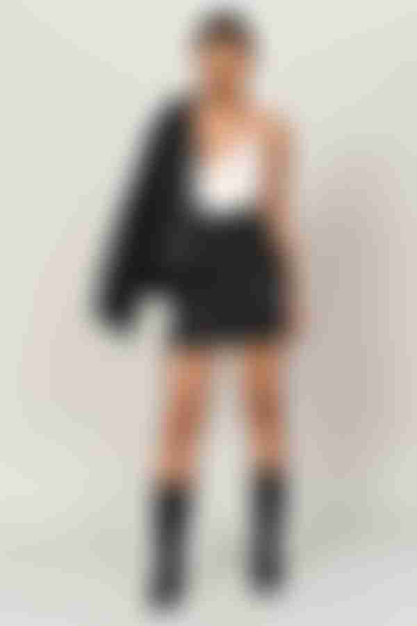 Eli Floral Mini Skirt - Black Multi