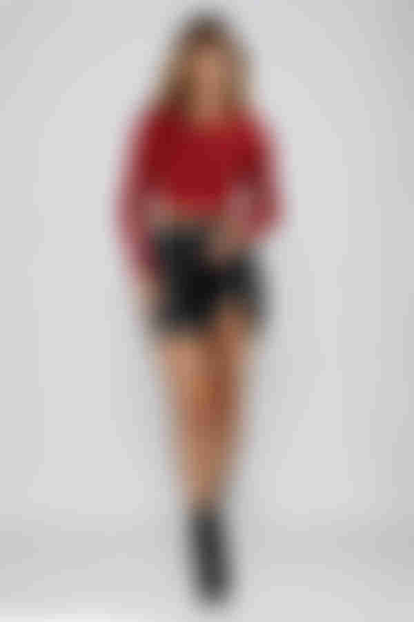 Play Nice Leather Slit Mini Skirt - Black