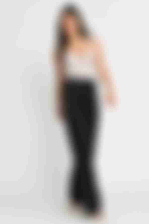 Rebel Wide Leg Pants - Black