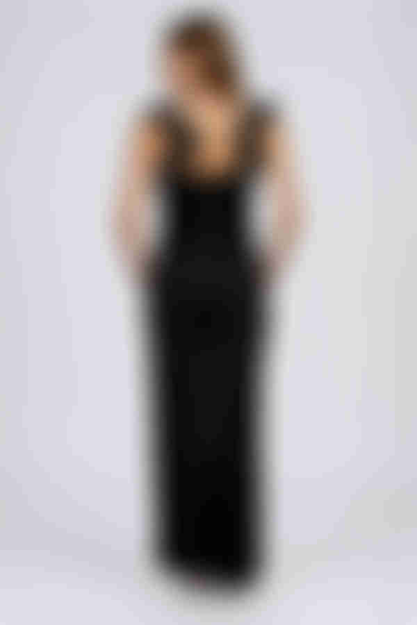 Step Into Glow Ruffled Jumpsuit - Black