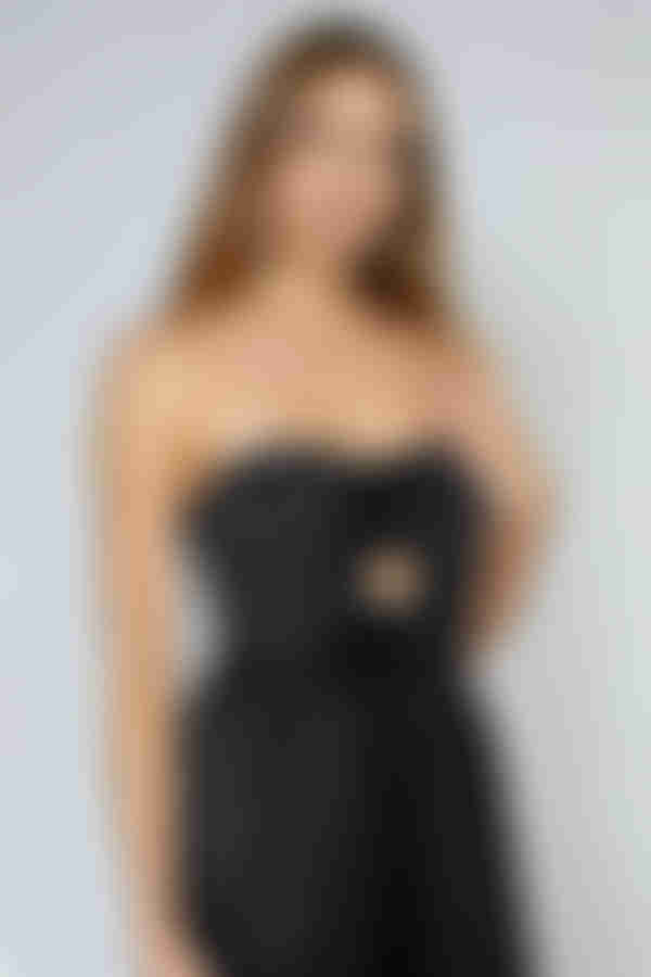 Strike a Pose Cutout Satin Jumpsuit - Black