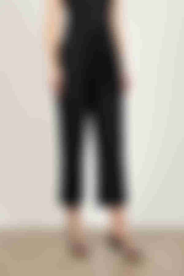 Too Much To Bare Wide Leg Pants - Black