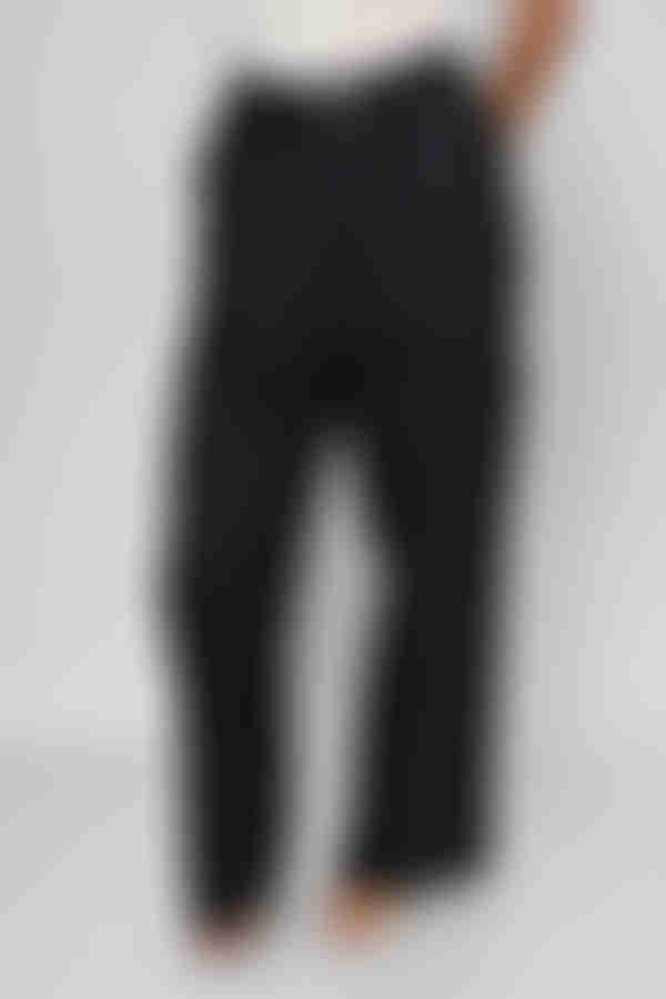 Work the Edge High Waisted Wide Leg Trouser - Black