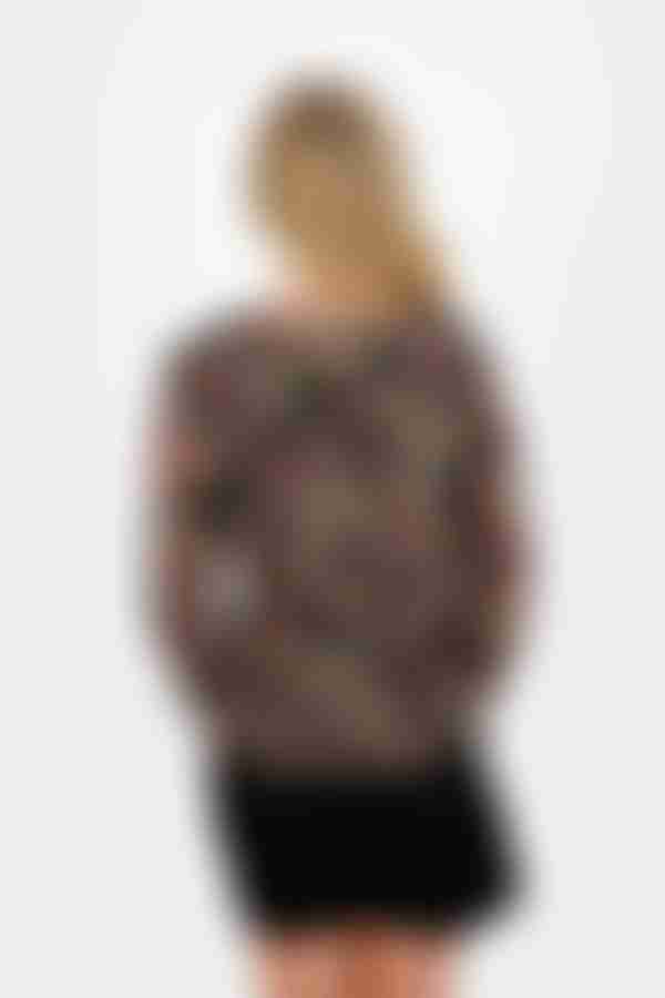 Zera Floral Blouse - Black