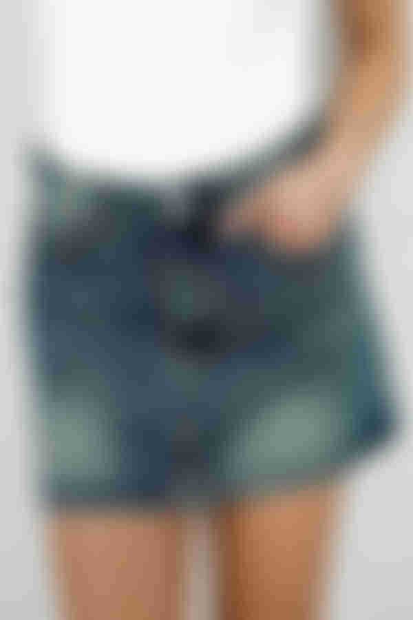 Everyday Charm Denim Mini Skirt - Blue