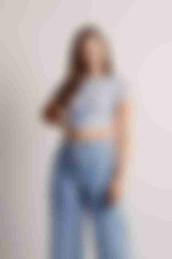 Feels Like Paradise Crop Top - Blue