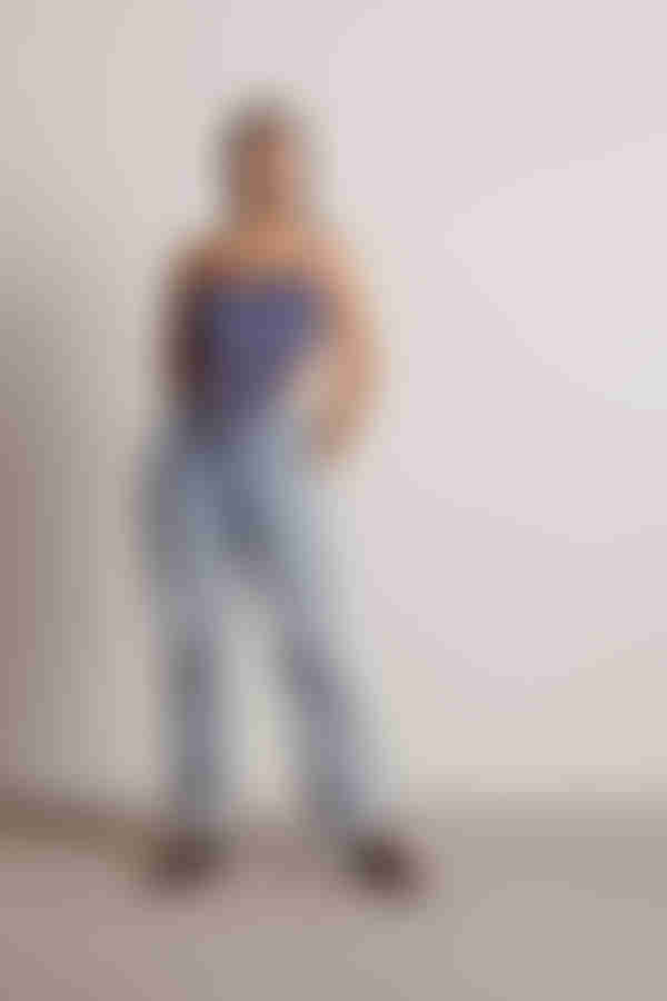 Lasso In Crop Top - Blue