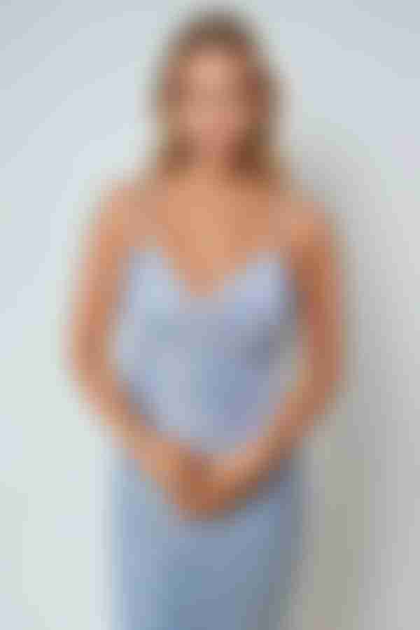 Luxe Touch Sequin Sleeveless Mini Dress - Blue