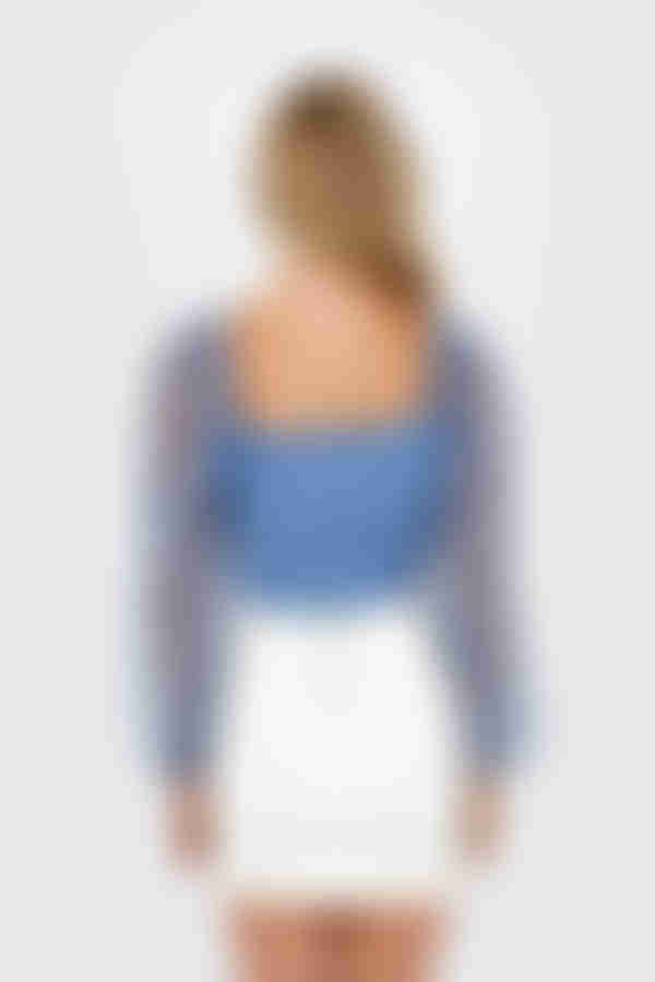 Rooftop Views Crop Top - Blue