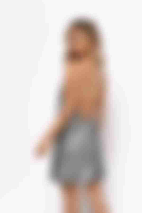 Shine On You Open Back Mini Dress - Blue