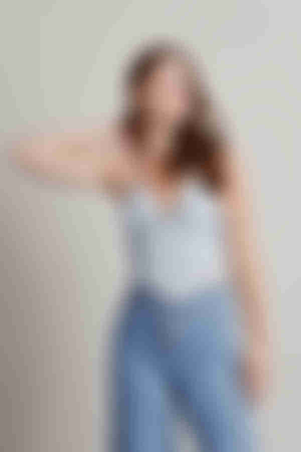 Talk About It Crop Top - Blue