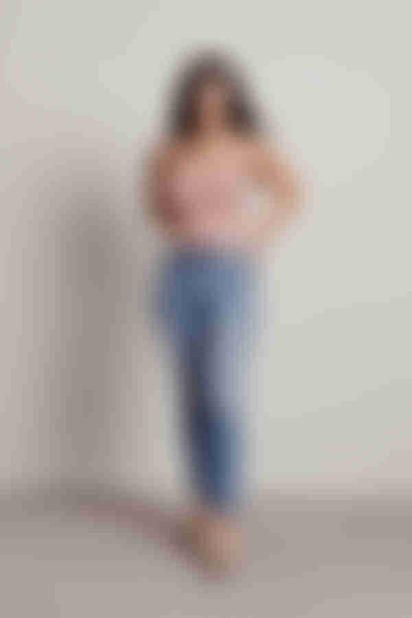 Many Hours Satin Top - Blush