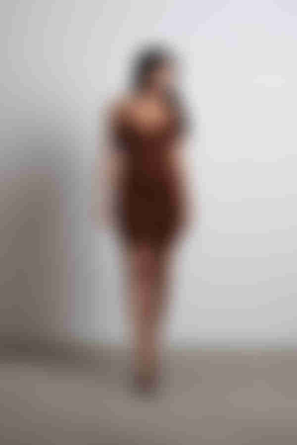 See Ya Later Cami Bodycon Mini Dress - Brown