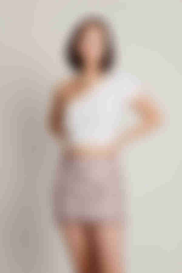 What Time Zebra Mini Skirt - Brown