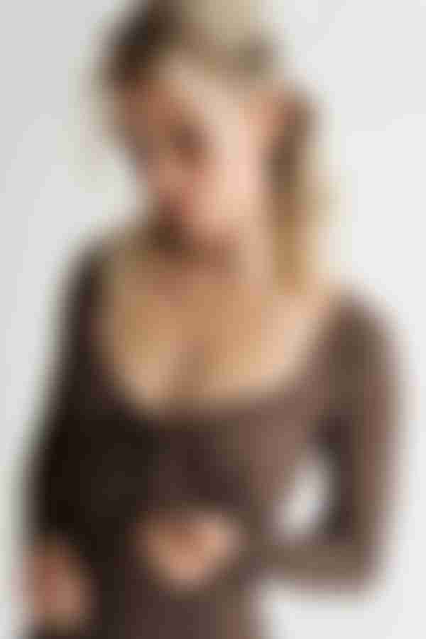 You Got Me Ruched Bust Bodycon Mini Dress - Brown