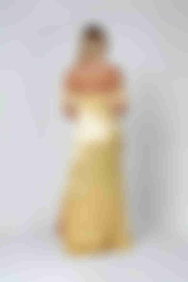 In Her Glow Satin Off Shoulder Maxi Dress - Butter Yellow