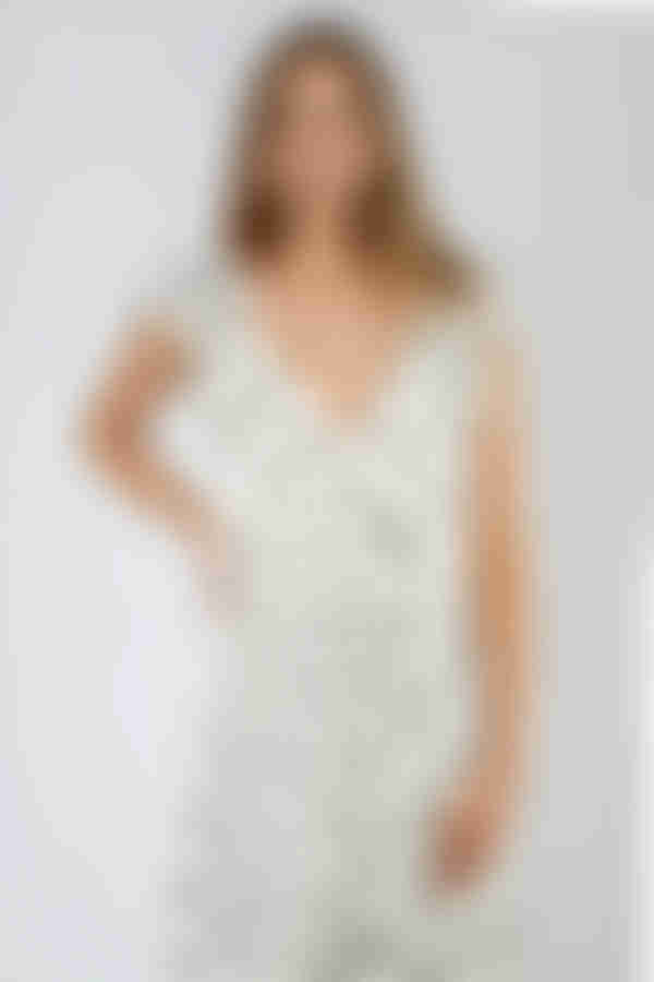 Who's Blushing Now Polka Dot Wrap Maxi Dress - Cream Black