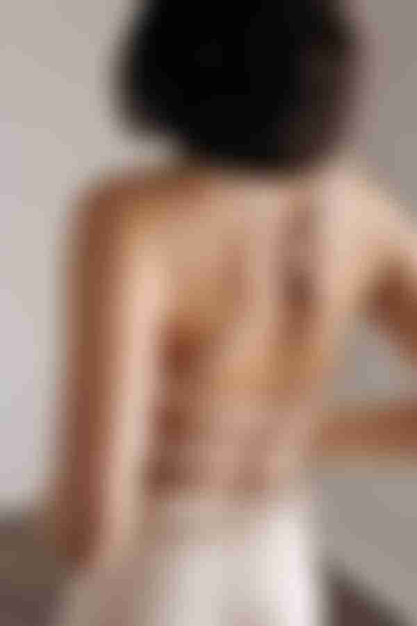 Kiana Backless Flower Strap Mini Dress - Cream