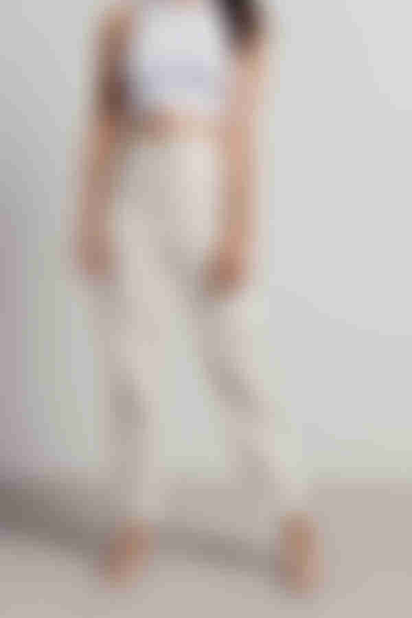 Stella Paperbag Pants - Ecru