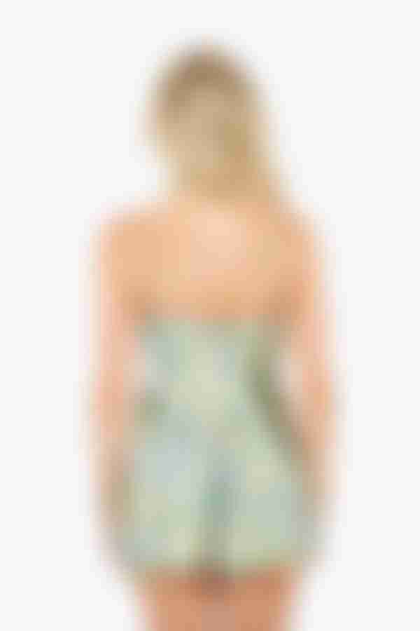 Merl Floral Romper - Fancy Daily Blue