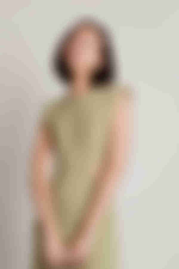 Shady Creek Padded Shoulder Cutout Maxi Dress - Green