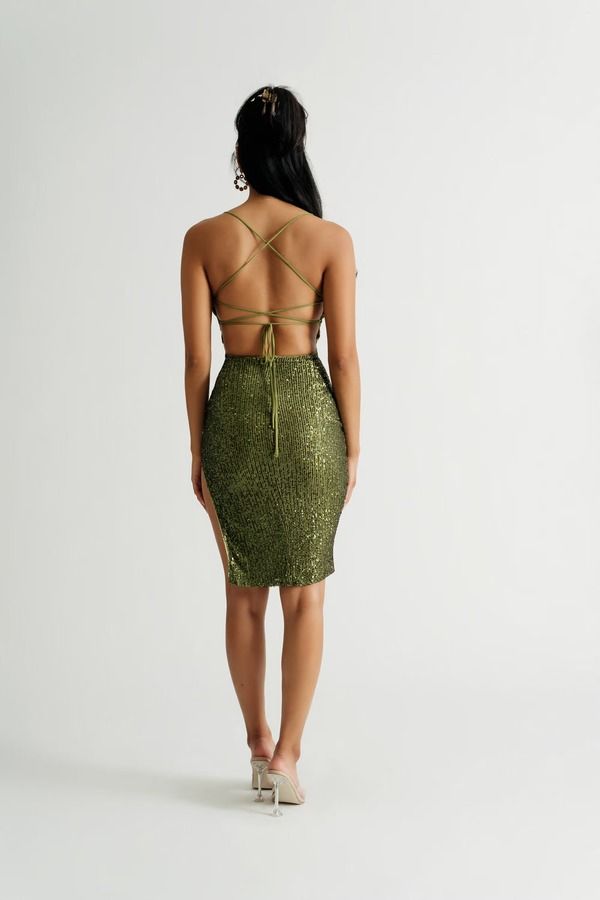 Backless Sequin Dresses for Women