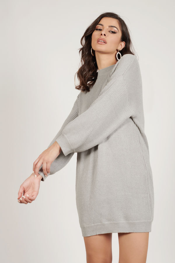 Quinten Sweater Mini Dress Grey