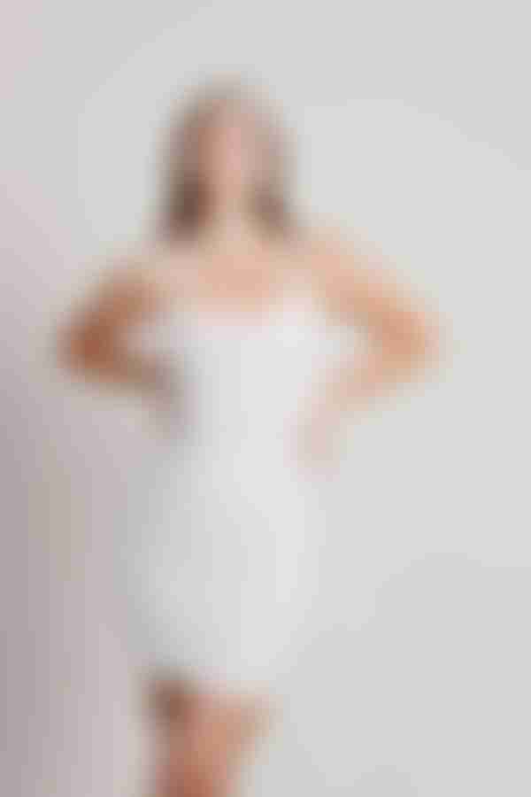 Demigod Open Back Bodycon Mini Dress - Ivory