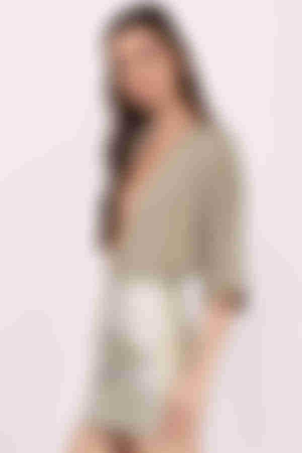 Kari Ivory Sequin Skirt