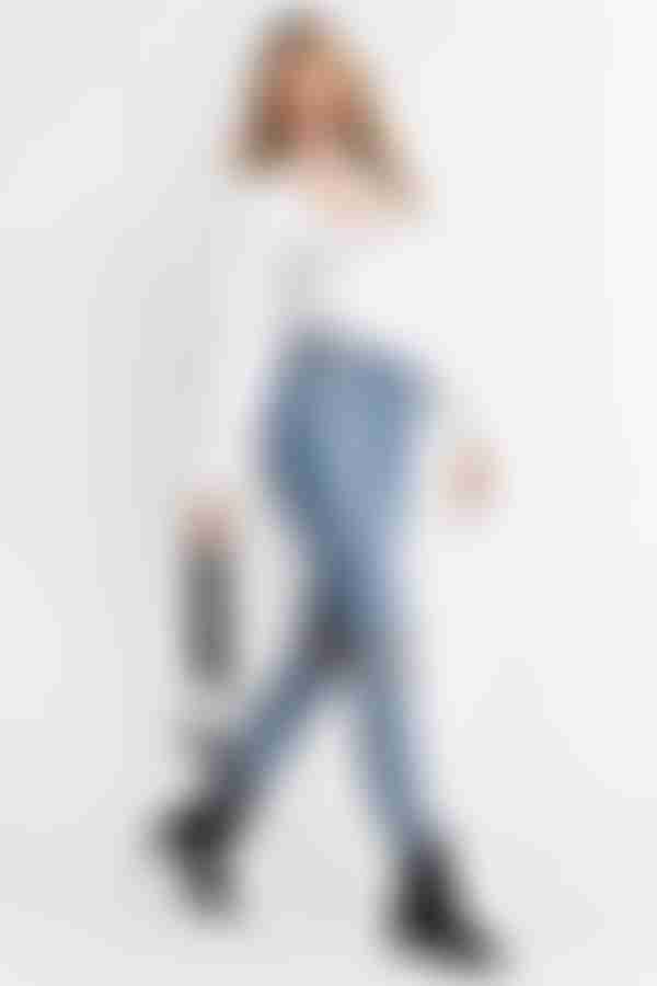 Reagan Neck Tie Blouse - Ivory