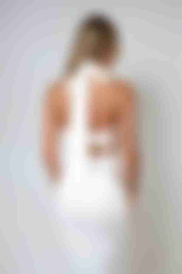 So Delicate Halter Bodycon Midi Dress - Ivory