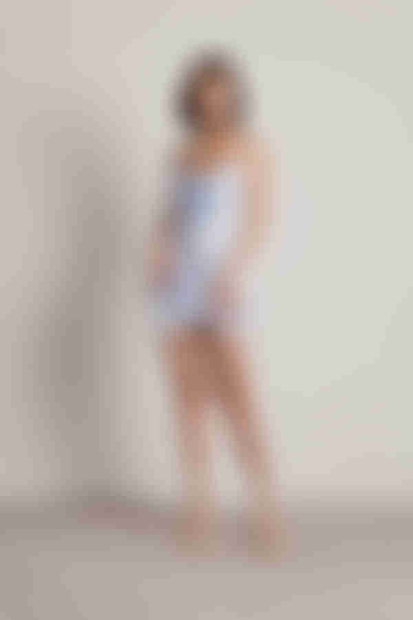 Alaleh Satin Surplice Mini Dress - Black