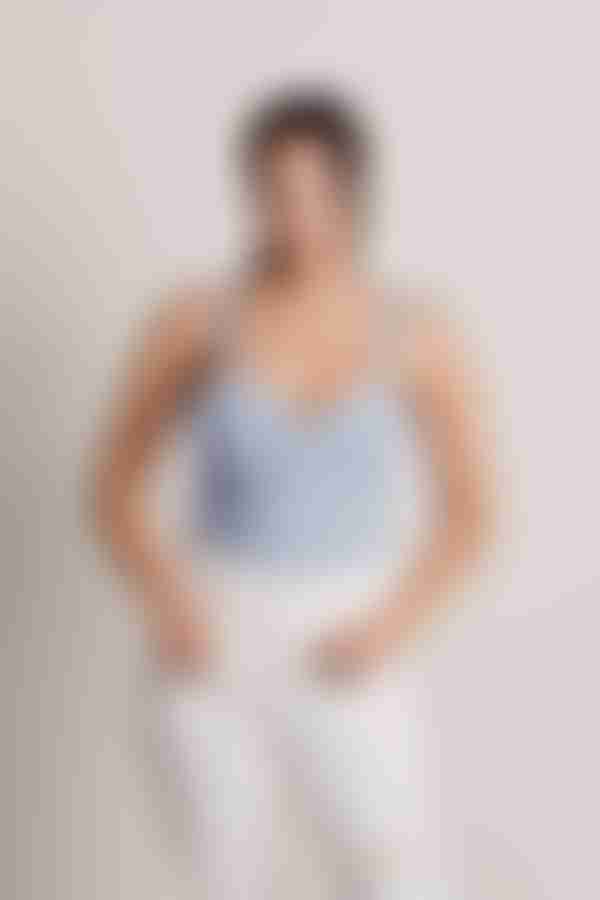 Junie Bustier Top - Light Blue