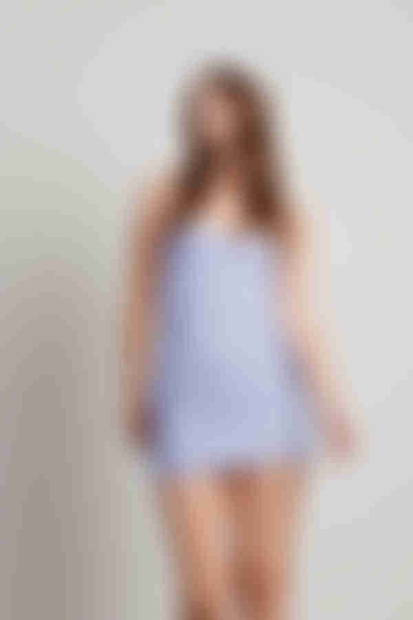 Denver Sweetheart Ruched Mini Dress - Lilac