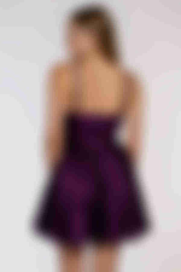 Spark Bright Tulle Sequin Mini Dress - Magenta