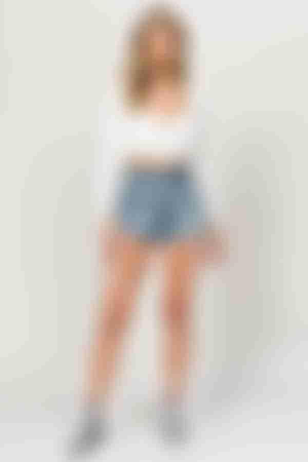 Hermosa Beach High Rise Shorts - Medium Wash