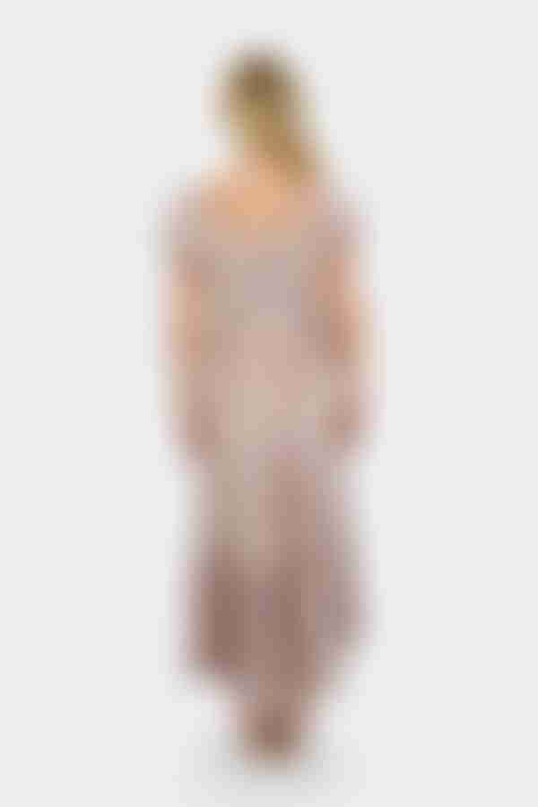 Alaia Floral Puff Sleeve Maxi Dress - Multi